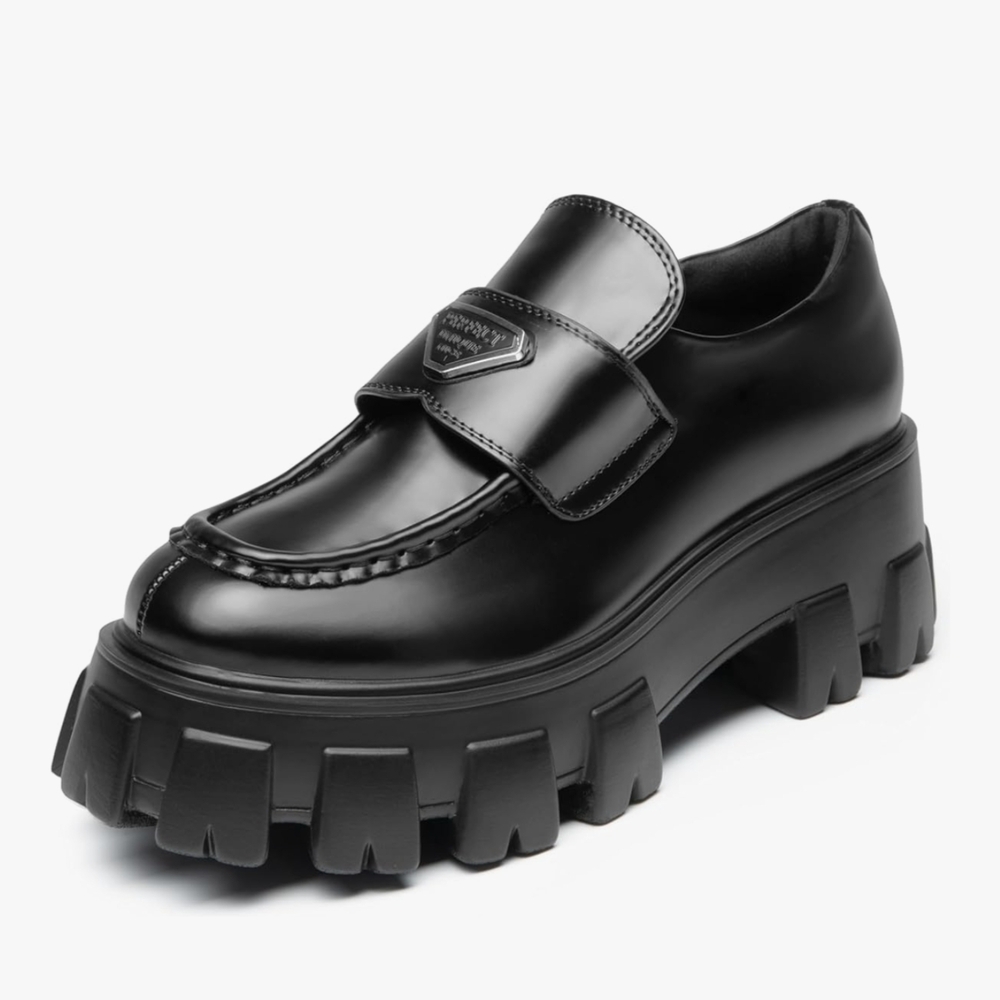Dream Pairs Black Chunky Loafers